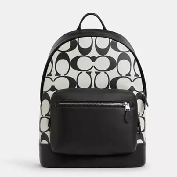 Coach West Backpack In Signature Canvas main image 14